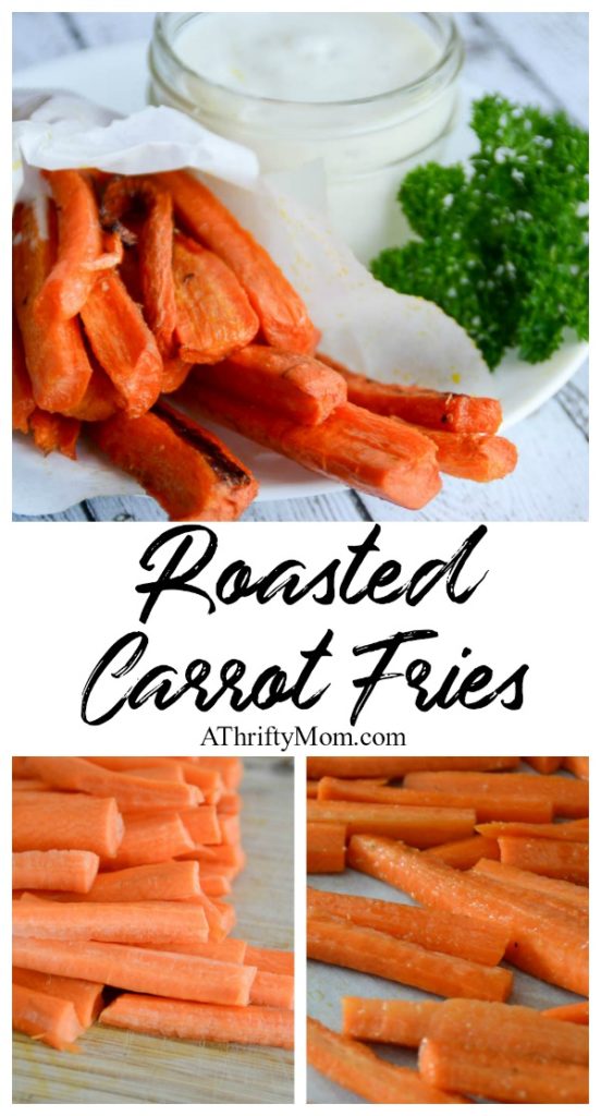 Roasted carrot fries