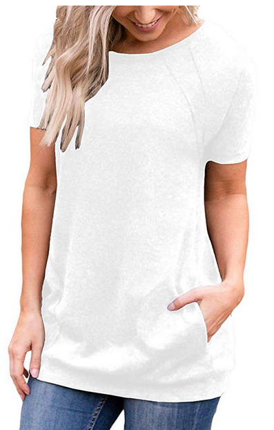 Women's Short Sleeve Tunic Tops – A Thrifty Mom
