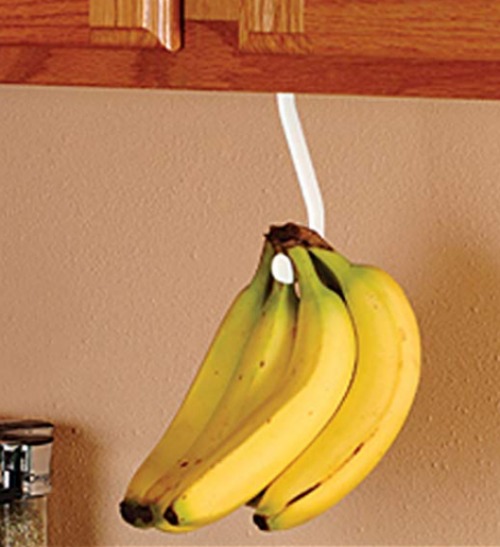 Foldable under counter banana hook