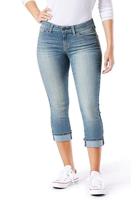 Women's Levi Mid-Rise Slim Fit Capris - A Thrifty Mom - Recipes, Crafts,  DIY and more