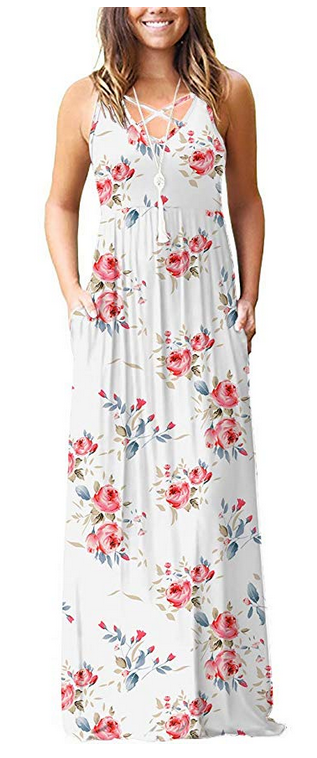 Womens-Sleeveless-Racerback-and-Long-Sleeve-Loose-Plain-Maxi-Dresses-Casual -Long-Dresses-with-Pockets - A Thrifty Mom - Recipes, Crafts, DIY and more