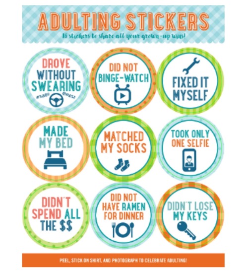 Adulting stickers