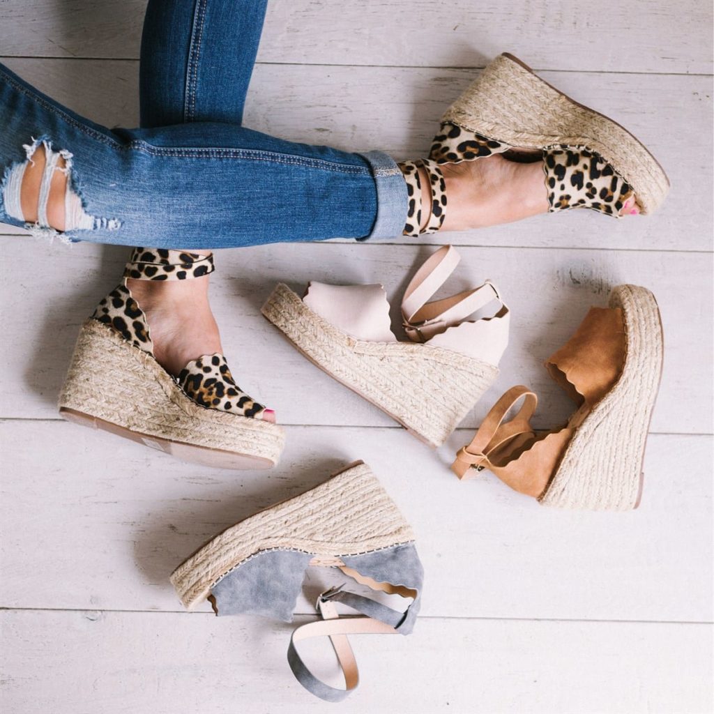 Scalloped wedges