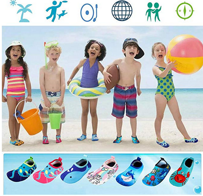kids slip on water shoes