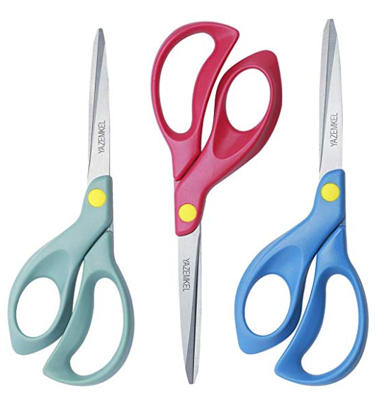 Left handed scissors 3 pack
