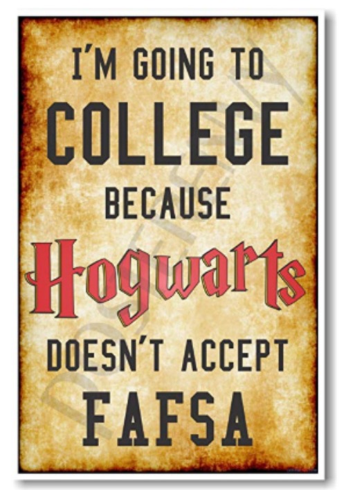 Hogwarts college poster