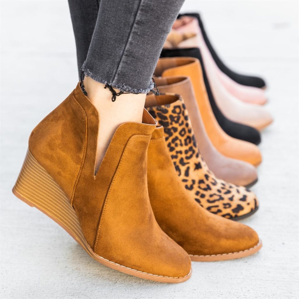 Bootie wedges for fall