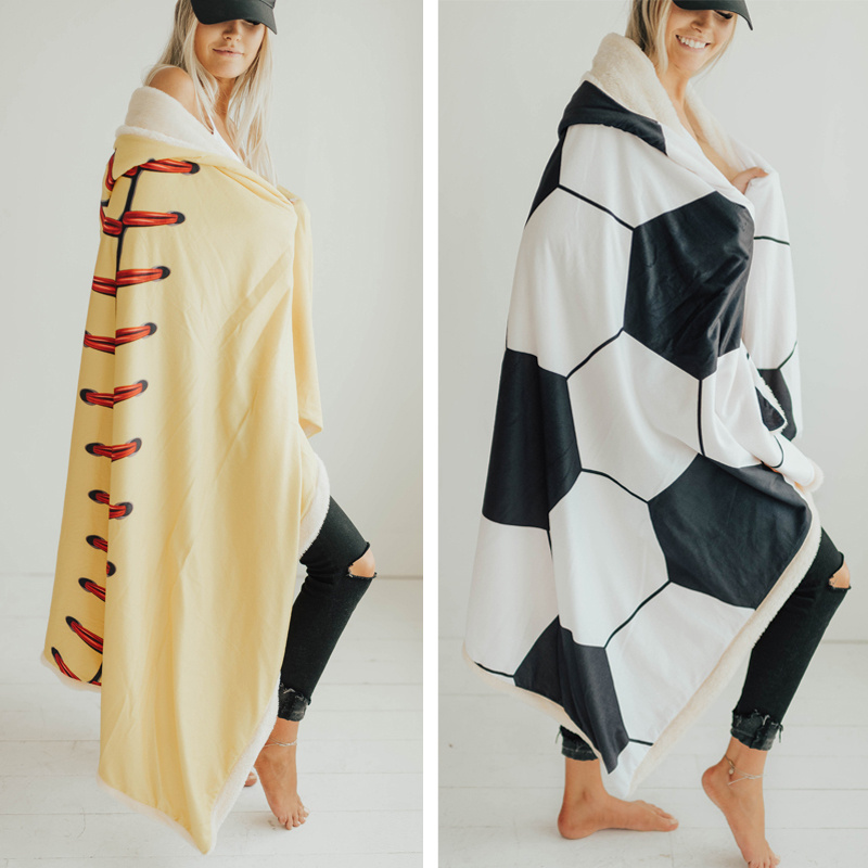 Hooded sports blankets