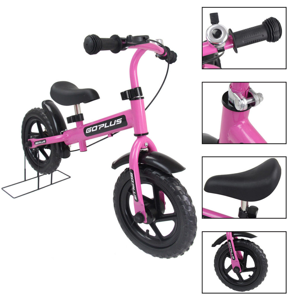 Kids pink balance bike