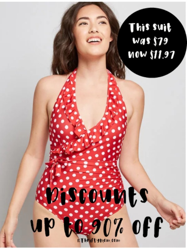 Swimsuit was $79 now $11.97, deals up to 90% off