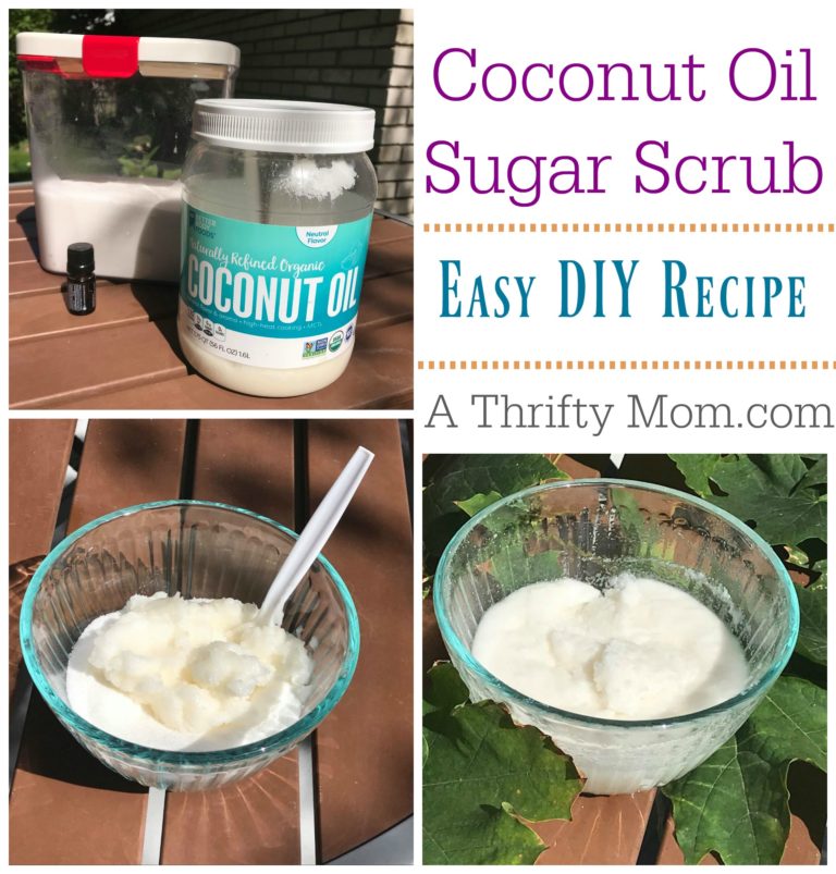 DIY Coconut Oil Sugar Scrub