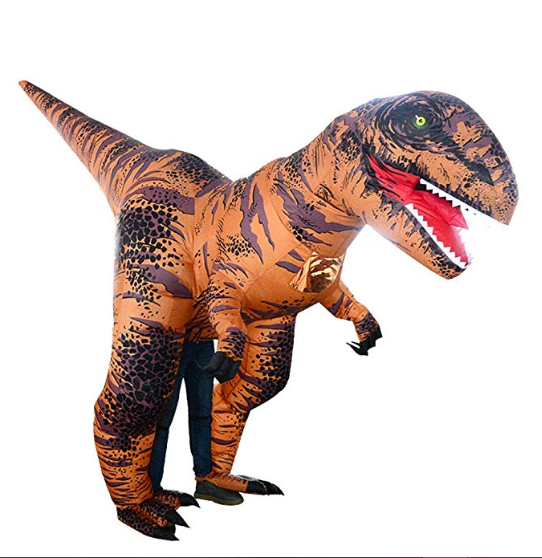 Inflatable dinosaur costume kids and adult sizes