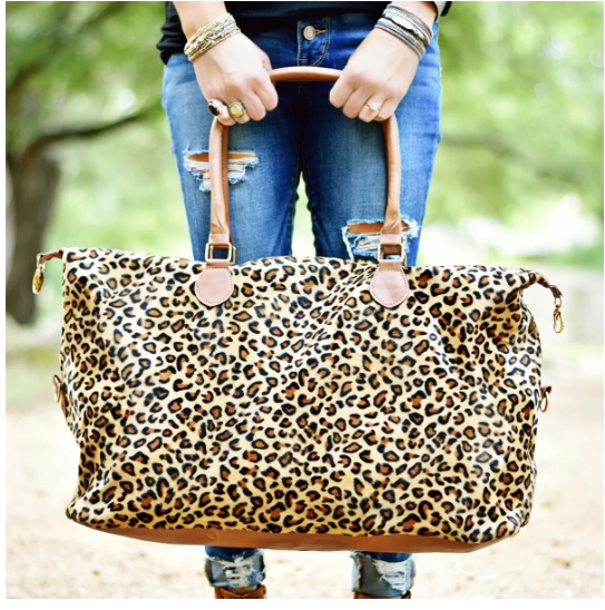 Leopard weekend bag