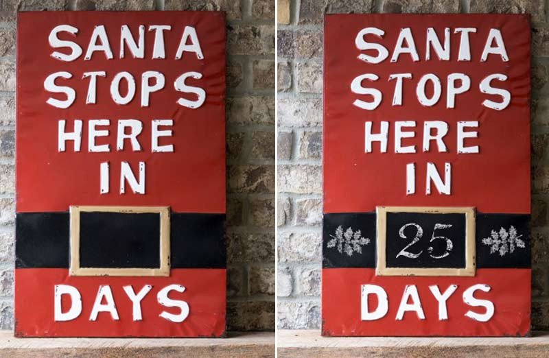 Santa stops here Christmas countdown