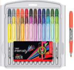 BIC-Intensity-Fashion-Permanent-Markers-Fine-Point-Assorted-Colors-36-Count-Packaging-May-Vary