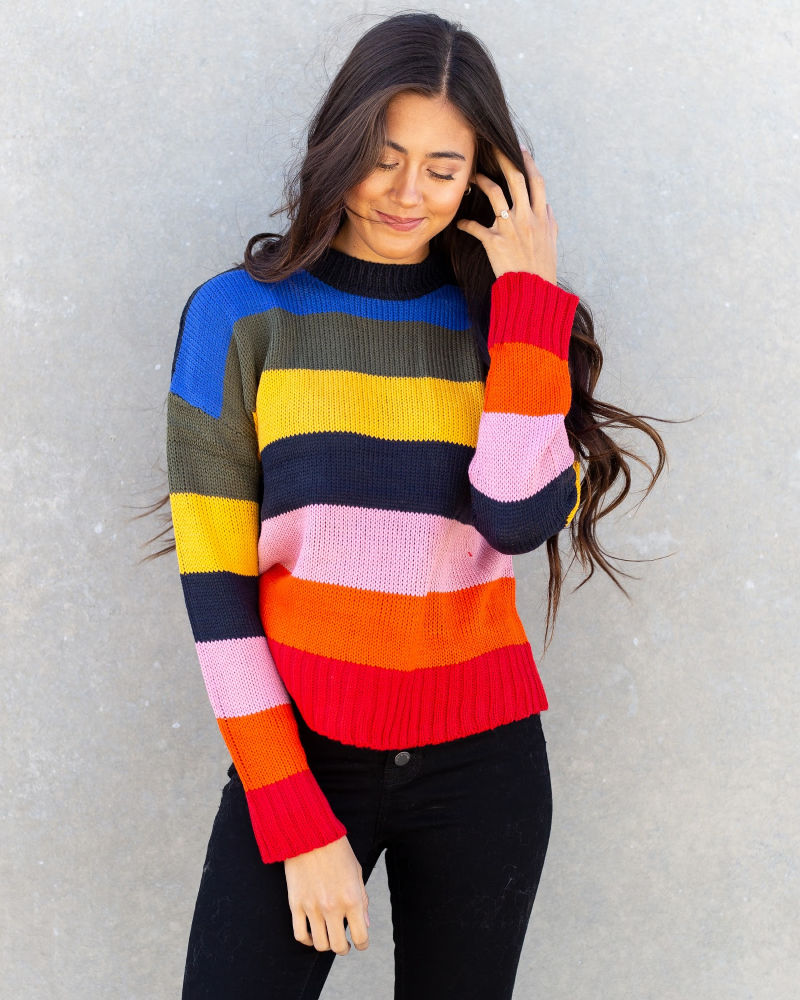 Striped sweater just $19.95 with code