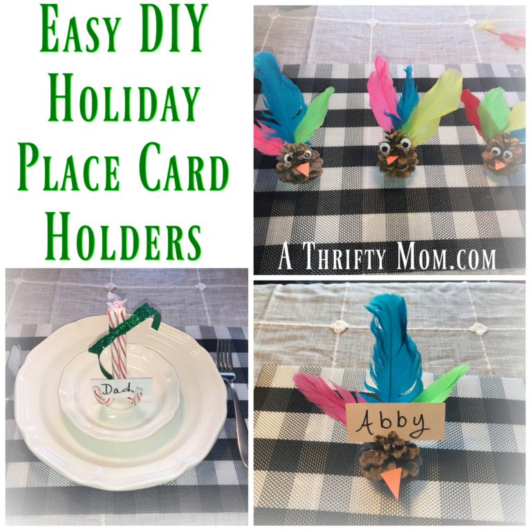 Easy DIY Holiday Place Cards