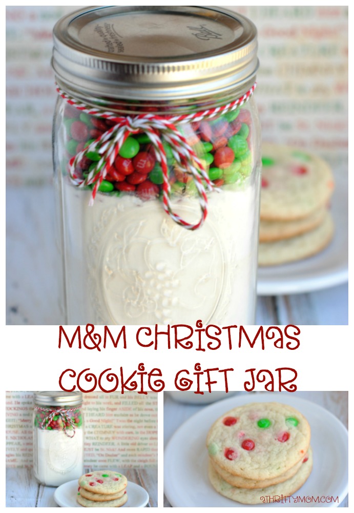 M&M cookies in a jar gift idea