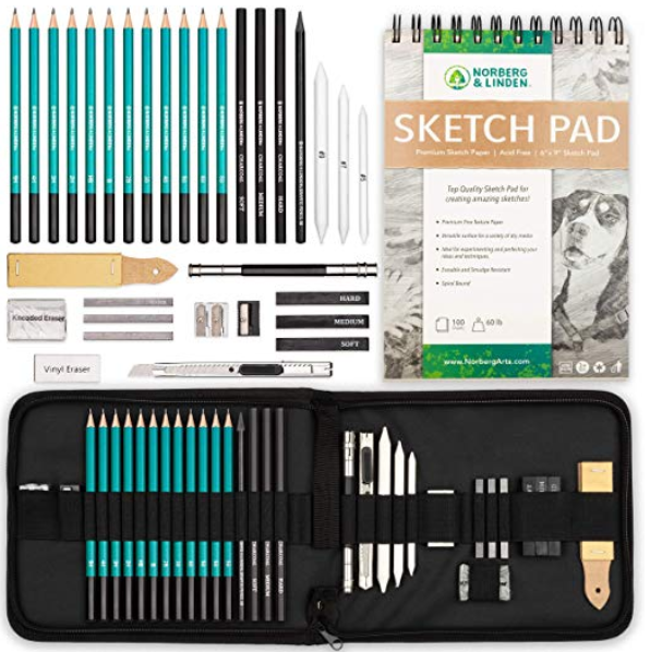 https://athriftymom.com/wp-content/uploads//2019/12/XL-Drawing-Set-Sketching-Graphite-and-Charcoal-Pencils.-Includes-100-Page-Drawing-Pad-Kneaded-Eraser-Blending-Stump.-Art-Kit-and-Supplies-for-Kids-Teens-and-Adults.png