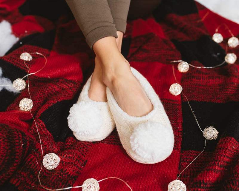 Free slippers with a $20 purchase
