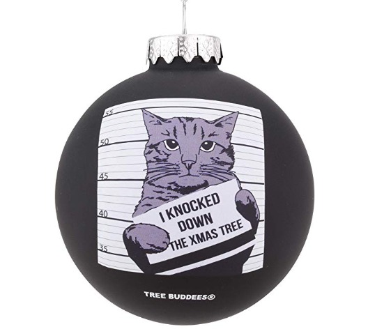 Funny cat ornament