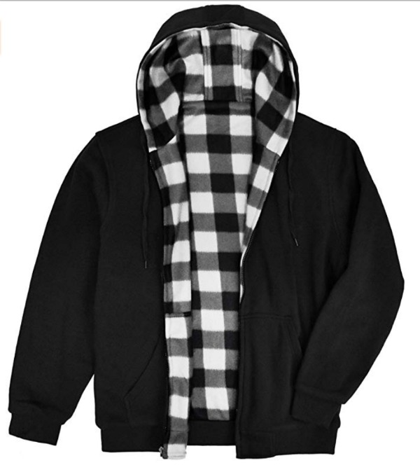 Reversible hooded men's jacket