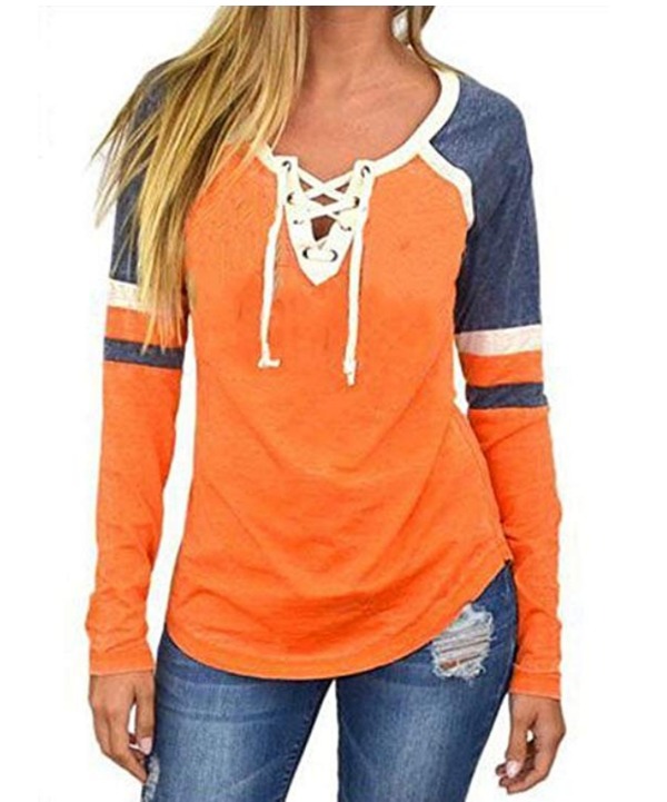 Lace up front raglan tee