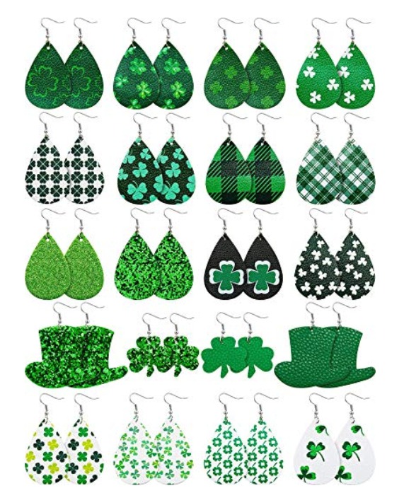 St Patrick's day earring set