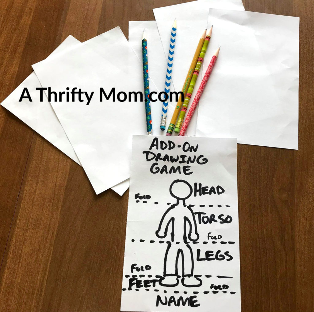 The Add-On Drawing Game - A Thrifty Mom