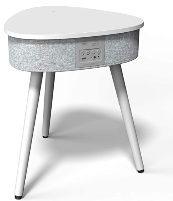 Smart side table with bluetooth speaker
