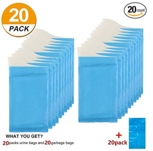 Disposable urinal bags