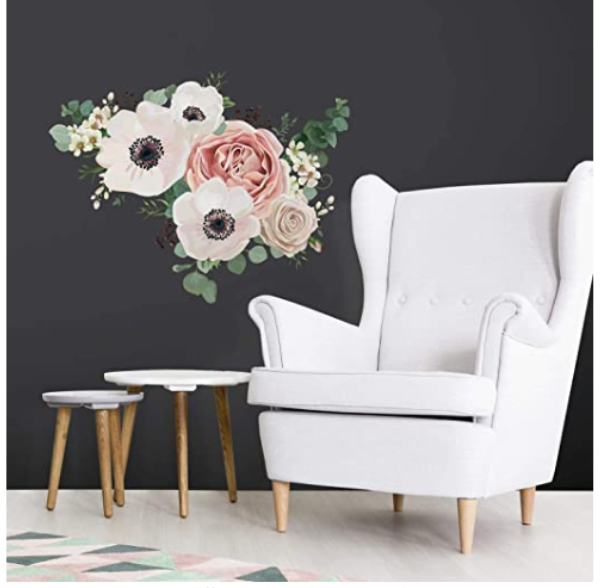 Floral wall decal