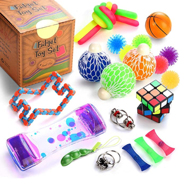 Fidget Toys Pack,Cheap Fidget Toy Pack,Anxiety Relief Items with