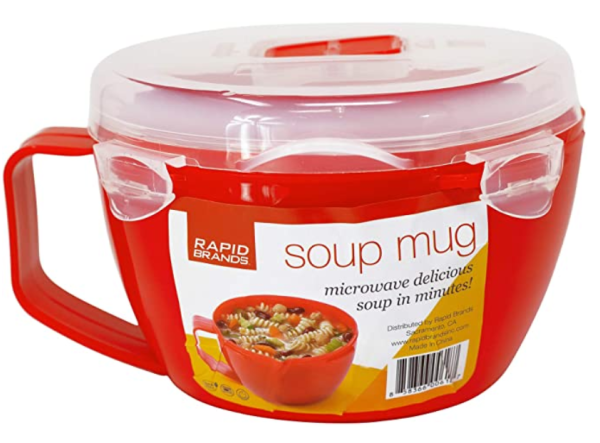 Microwavable soup mug
