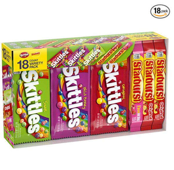 Skittles and Starbursts variety pack