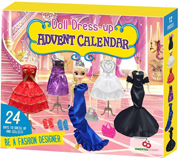 Doll dress up advent calendar