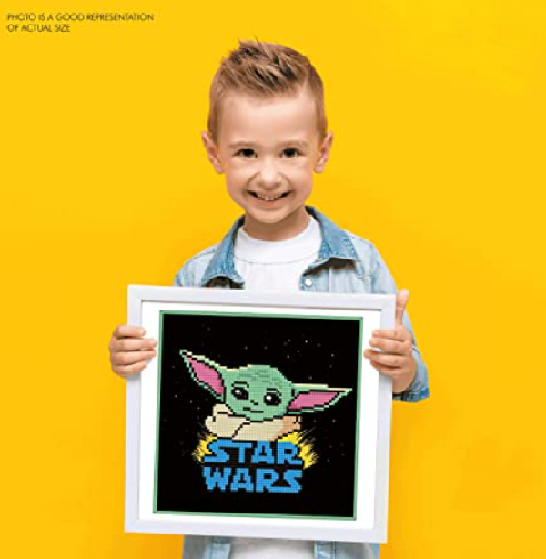 The Mandalorian Child Headshot Star Wars Baby Yoda 8.7 x 8.7