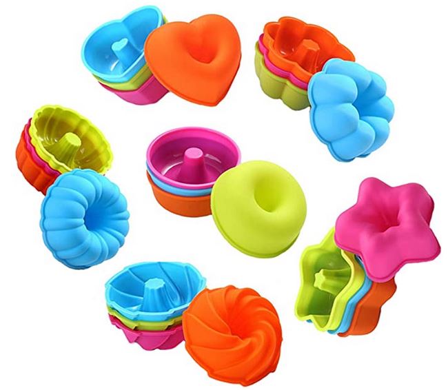 Silicone Donut Mould Muffin Cupcake NonStick Doughnut Baking Mold Pan Tray L0F7 