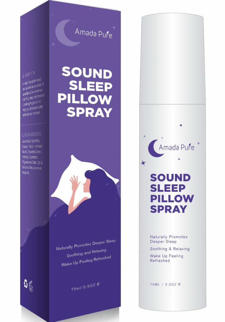 Sound sleep pillow spray