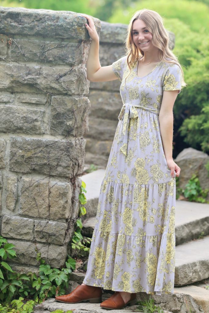 Floral maxi in 2 colors on sale