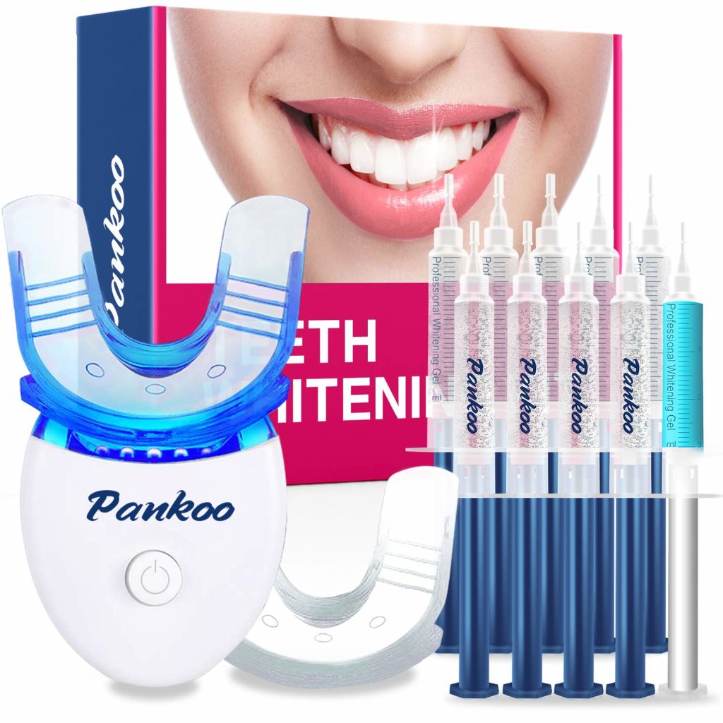 Teeth whitening kit with LED light