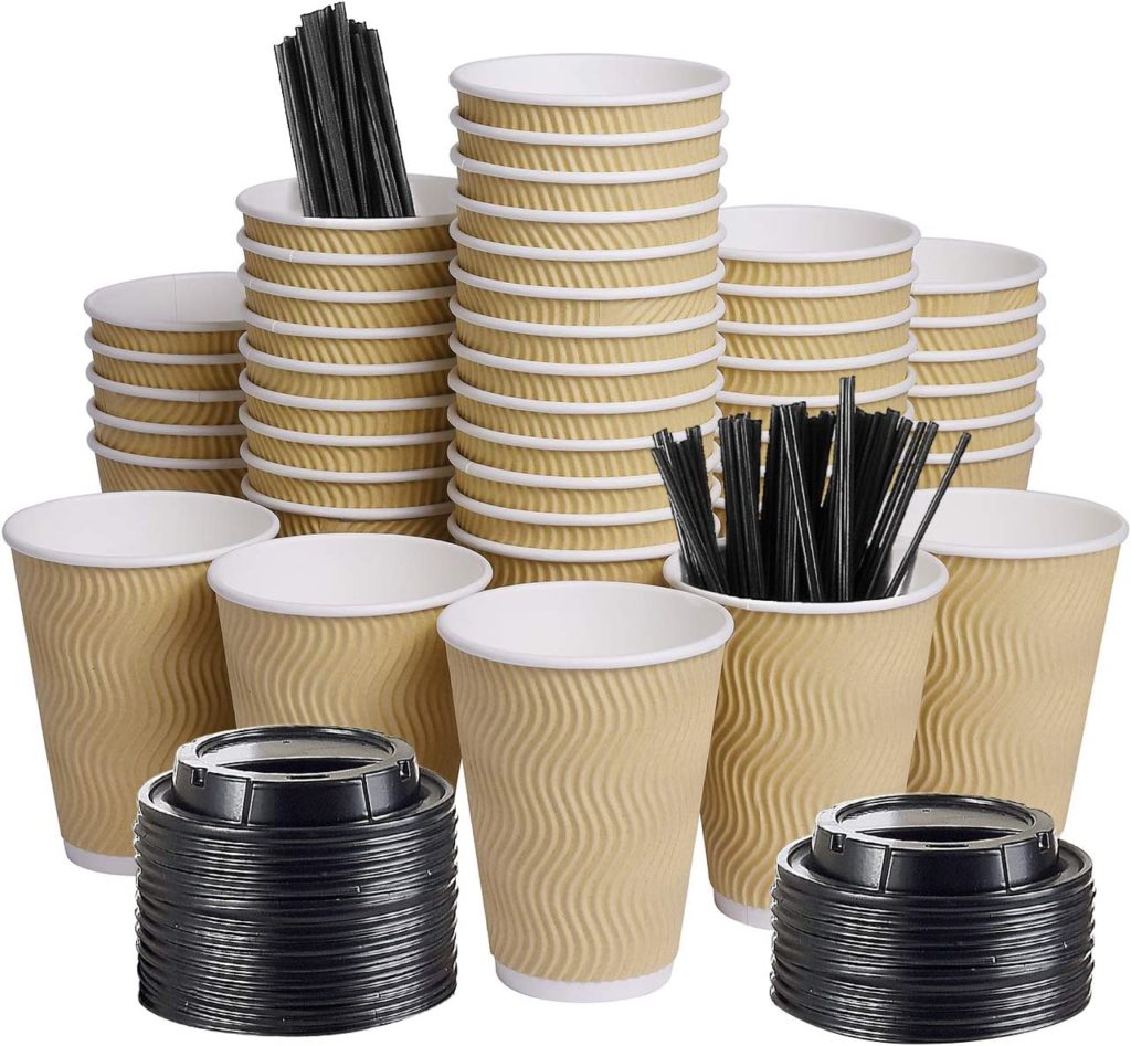Disposable hot drink cups
