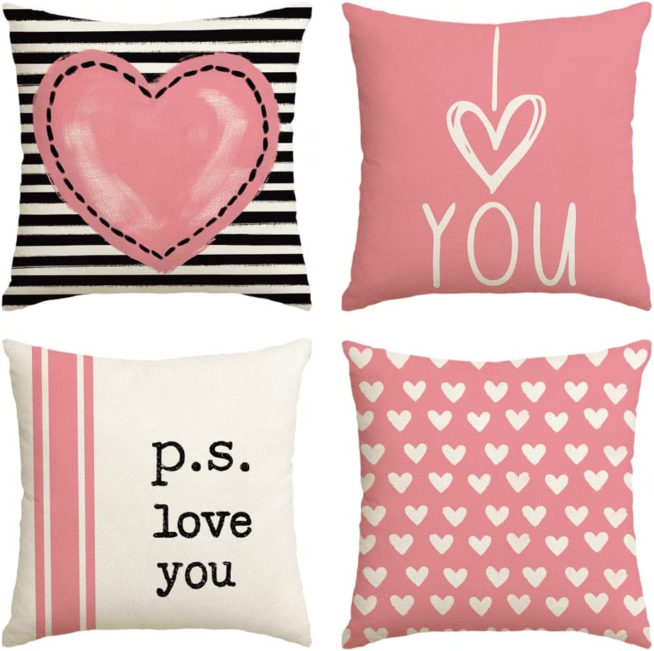 Valentine's day pillow cover set