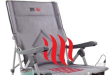 Heated portable chair