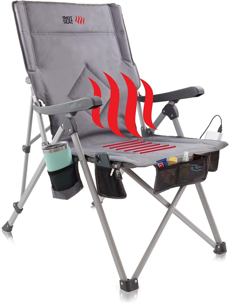 Heated portable chair
