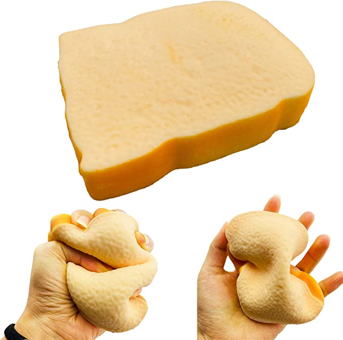 Sliced bread squish toy
