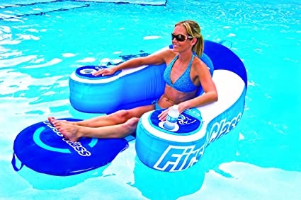 Inflatable pool lounger