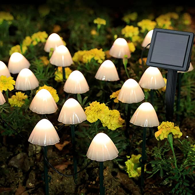 Mushroom solar lights