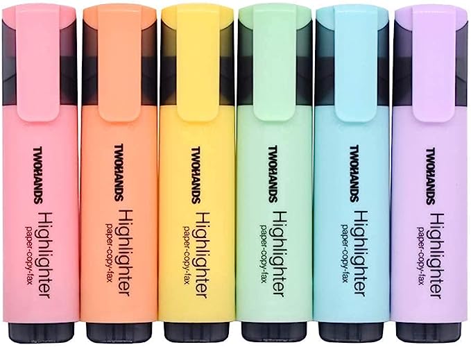 Chisel tip highlighters
