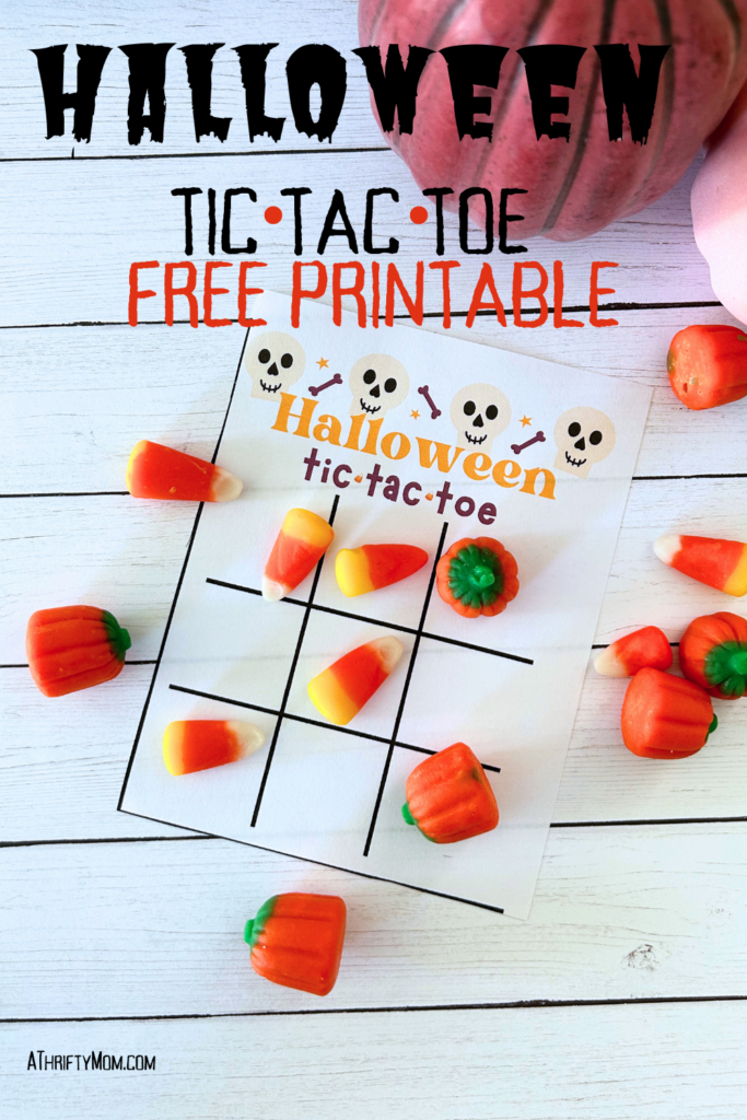 Halloween tic tac toe free printable